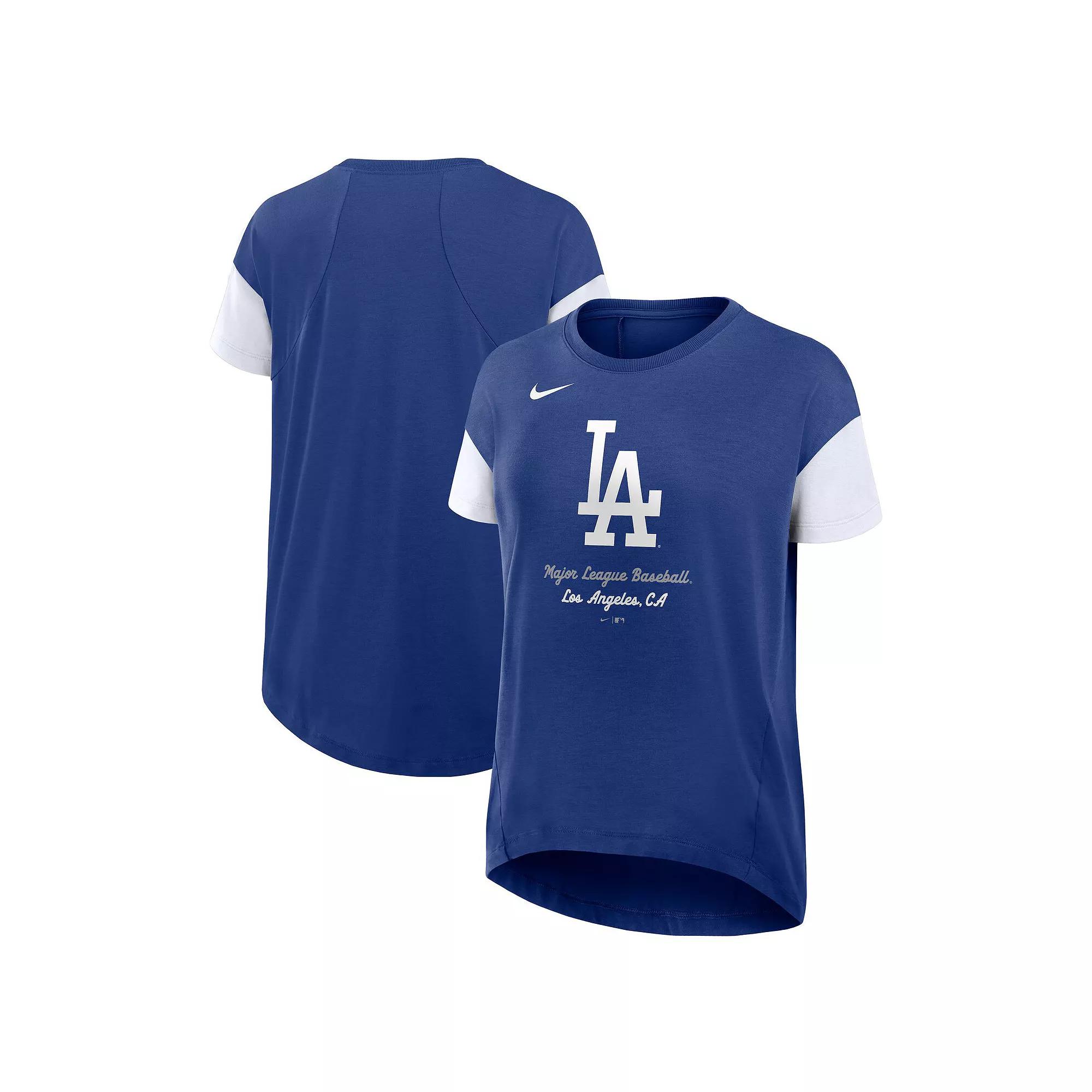 Women's Nike Royal Los Angeles Dodgers Flowy T-Shirt,  Product Image