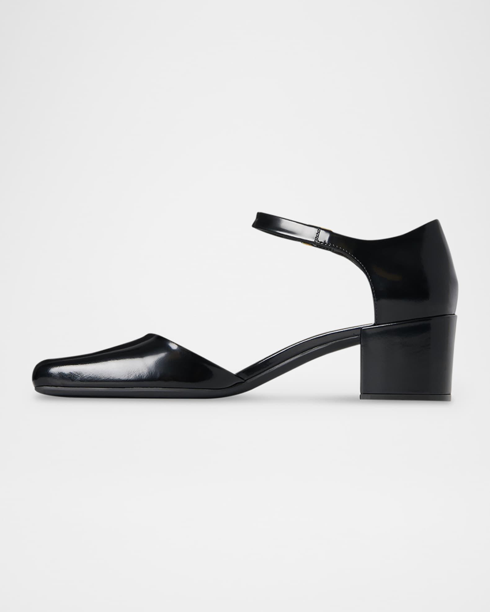 Penelope Leather Ankle-Strap Pumps Product Image