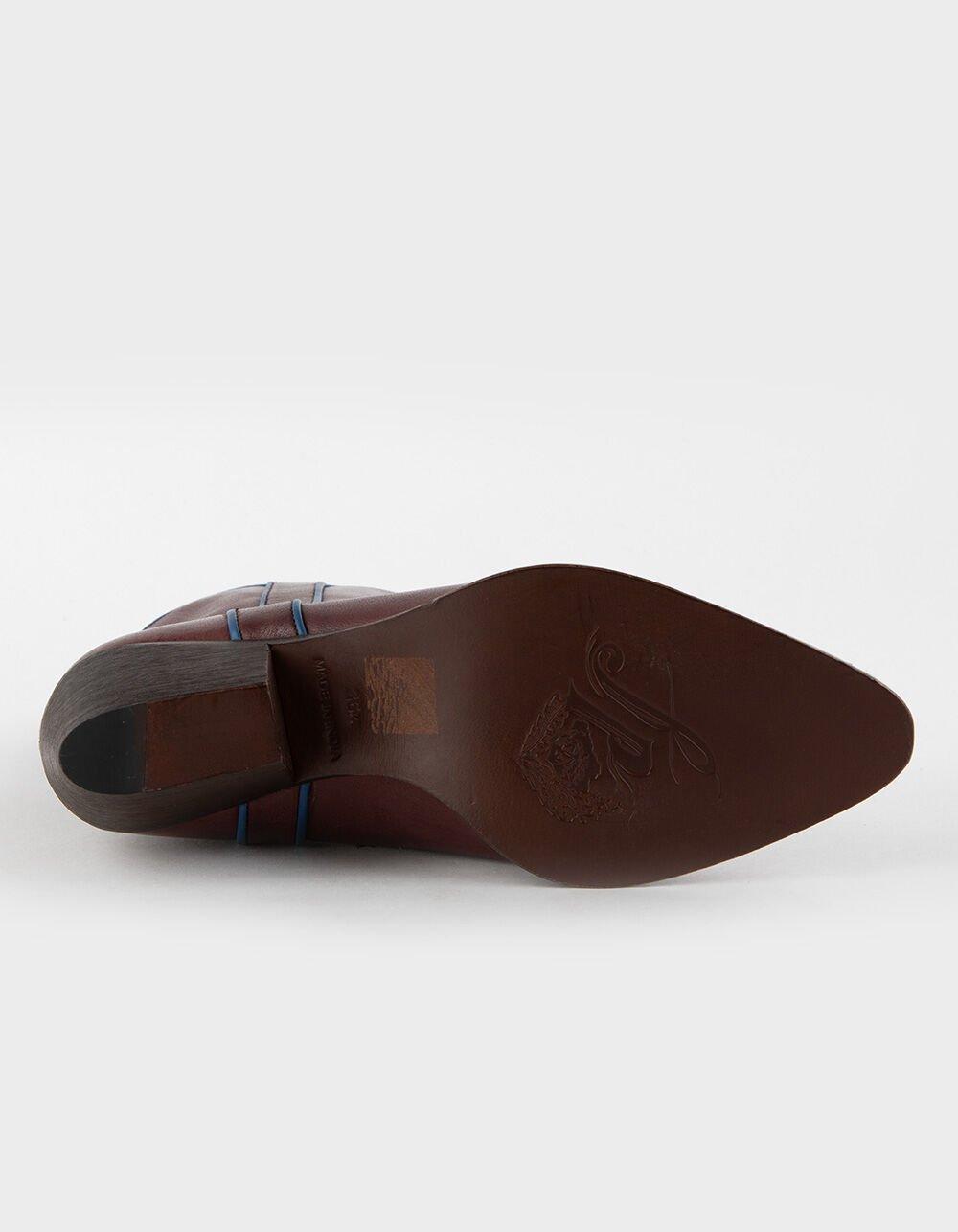 FREE PEOPLE Borderline Womens Western Boots - BURGUNDY Product Image