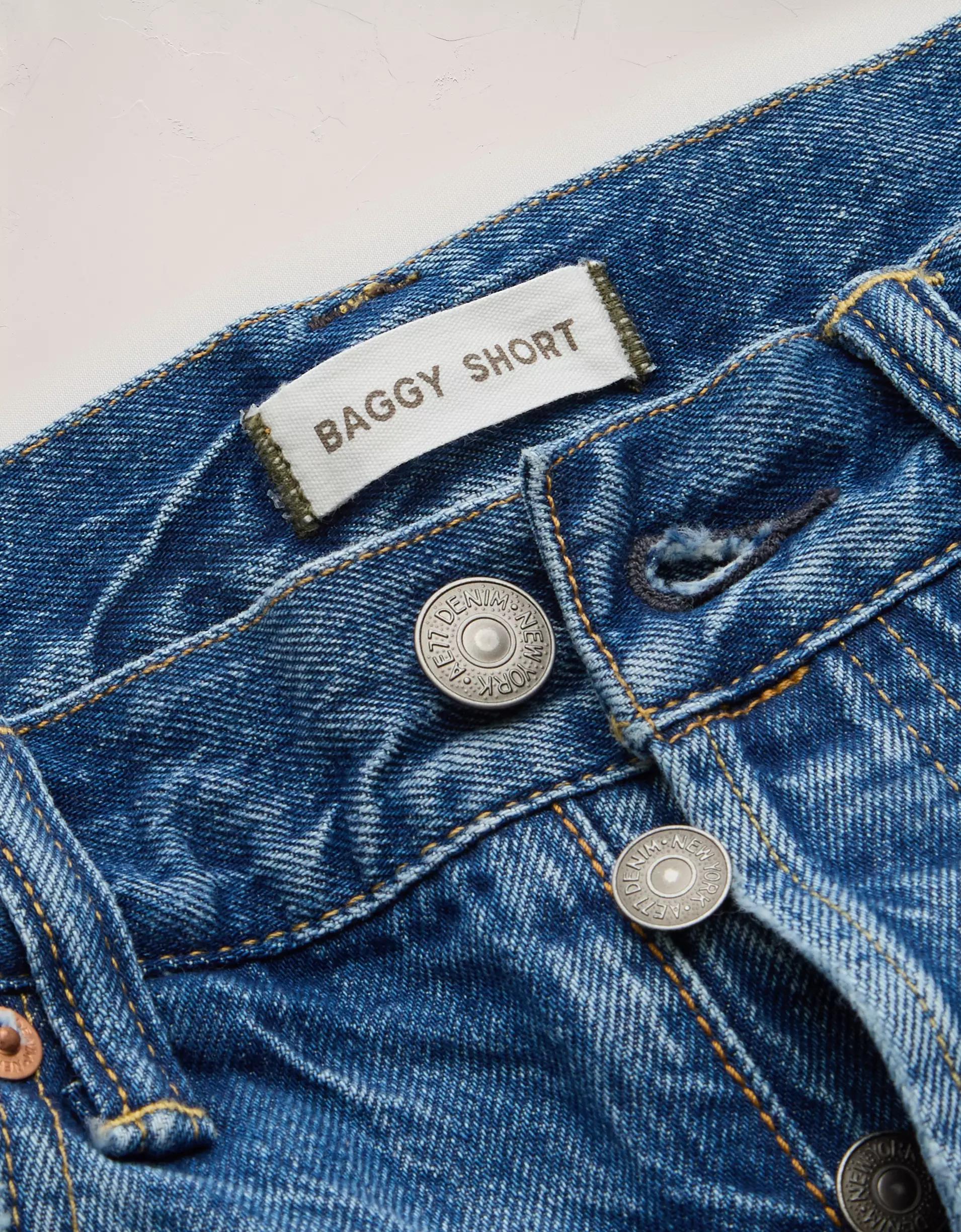 AE77 Premium Baggy Denim Short Product Image