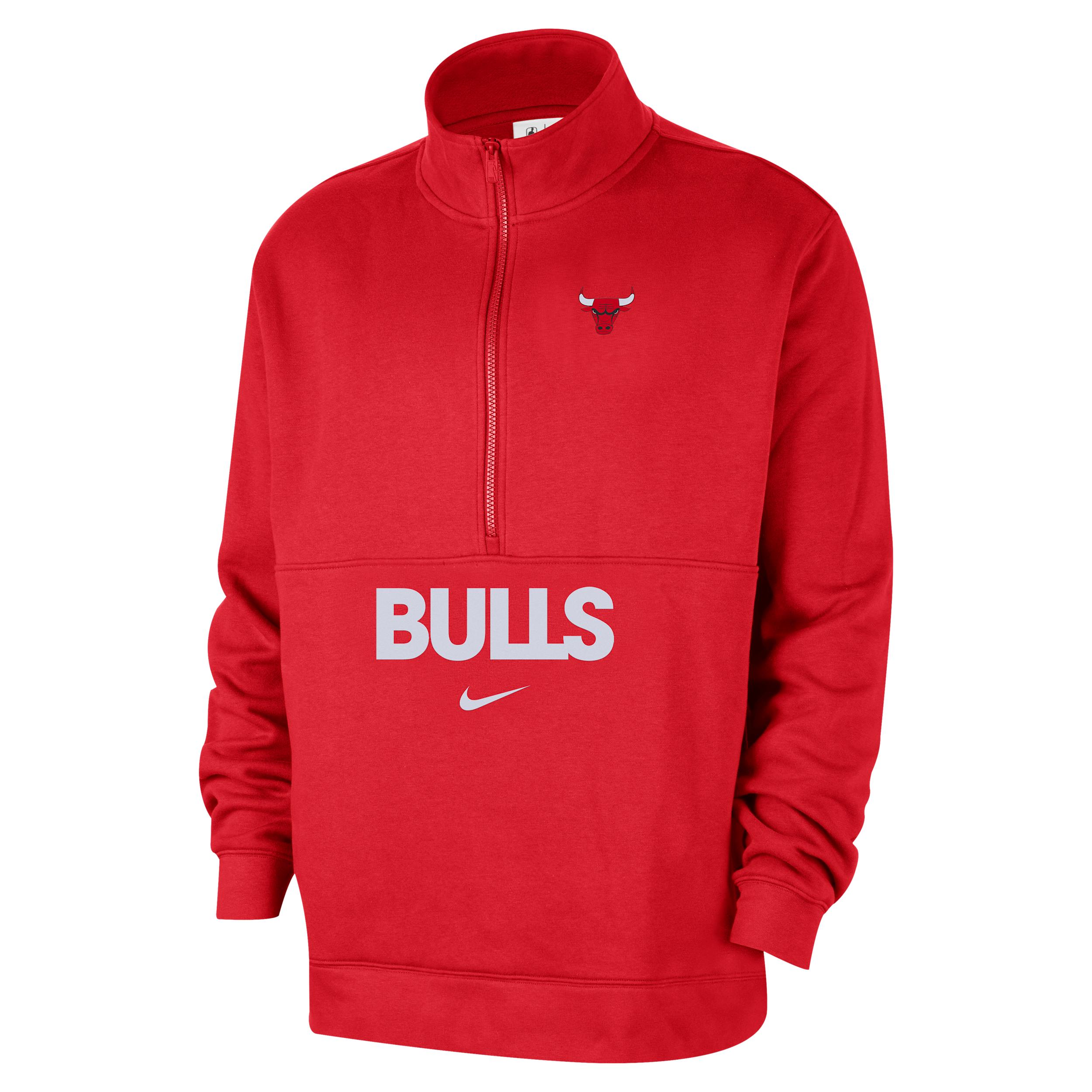 Chicago Bulls Club Courtside Nike Men's NBA 1/2-Zip Top Product Image