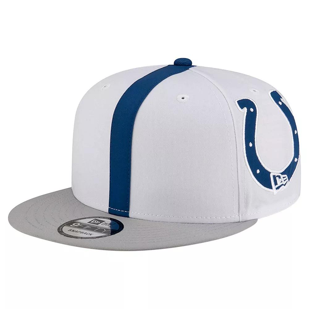 Men's New Era White Indianapolis Colts  Helmet 9FIFTY Snapback Hat Product Image