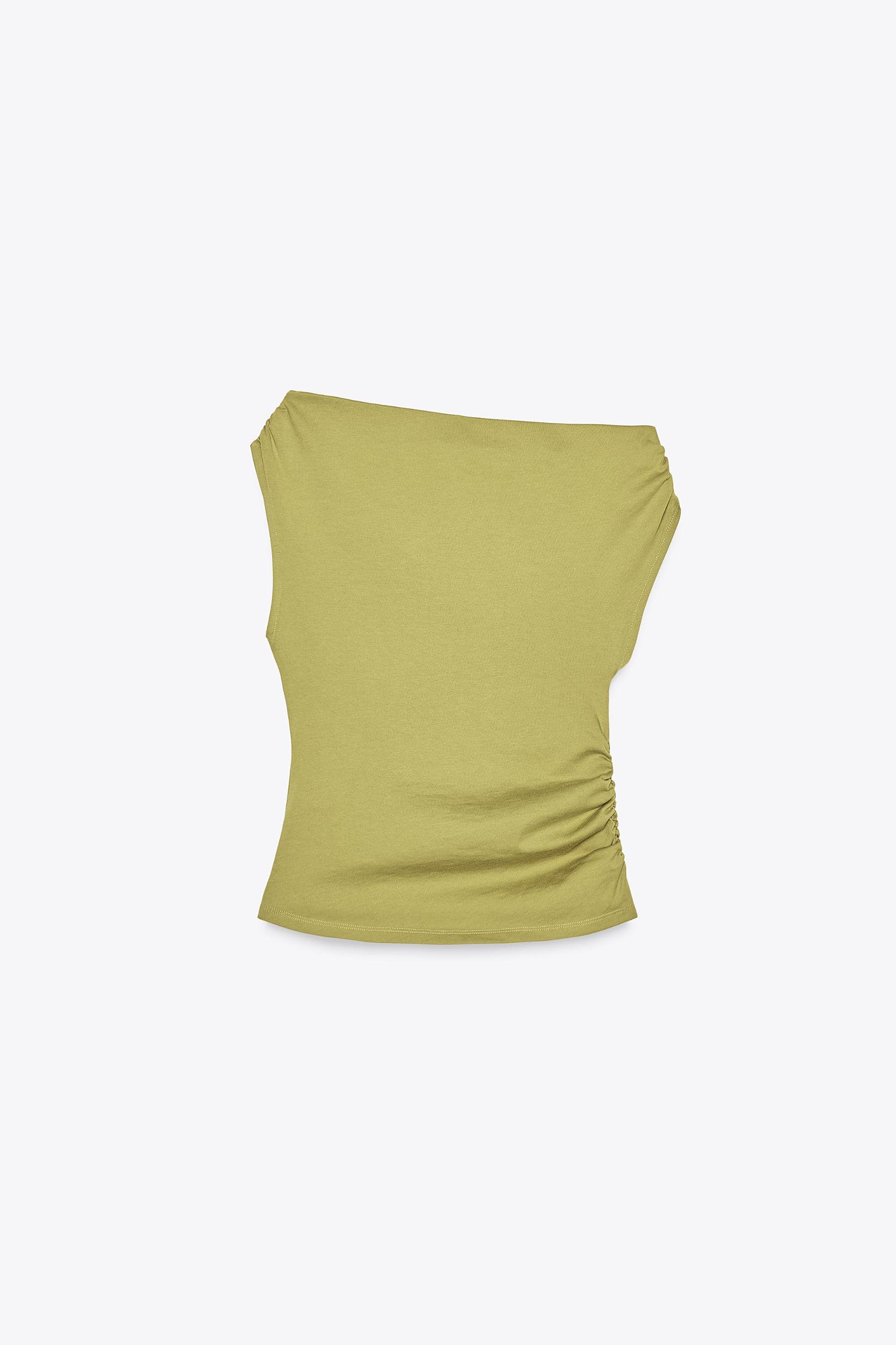 RUCHED ASYMMETRIC T-SHIRT Product Image