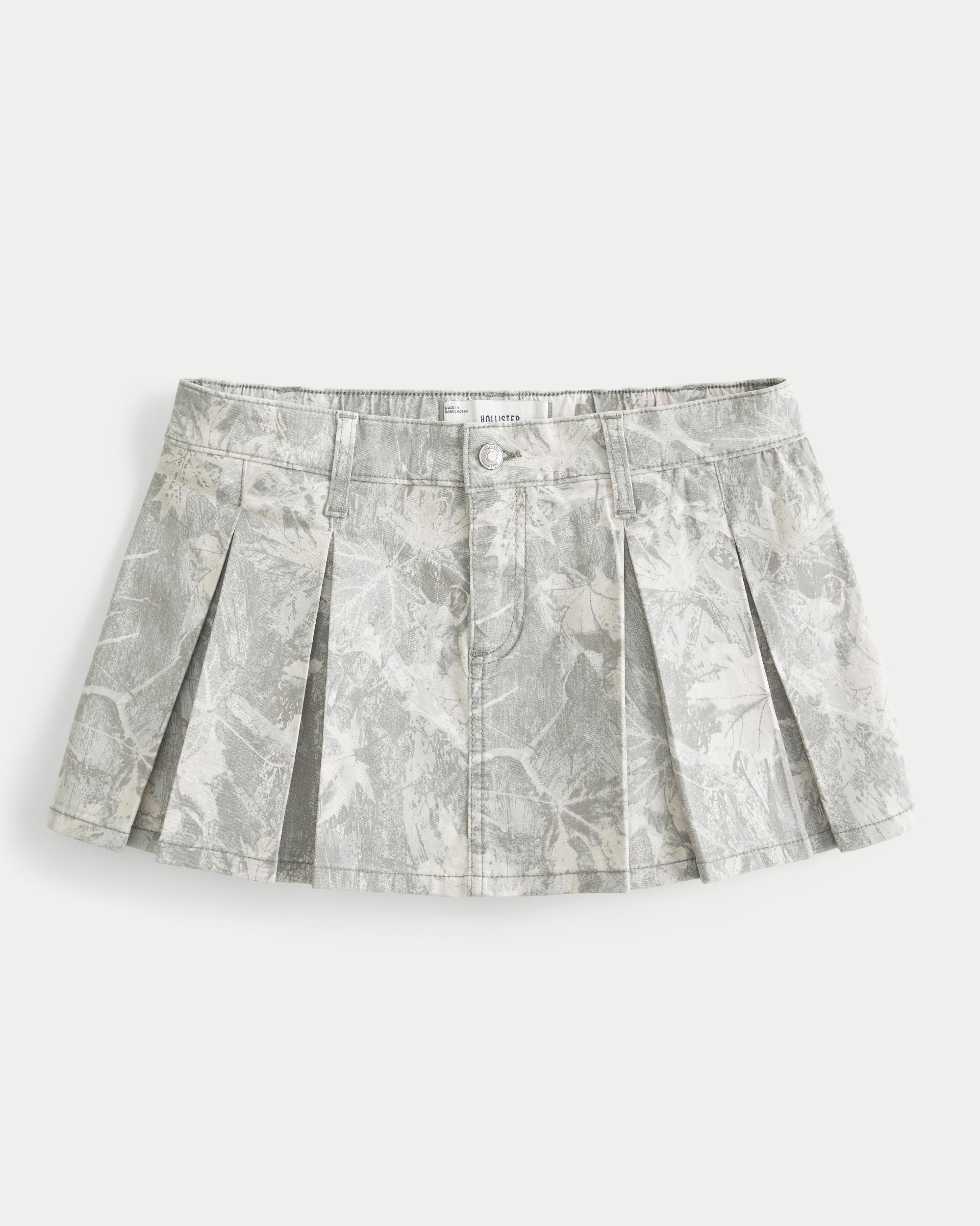 Camo Pleated Mini Skort Product Image