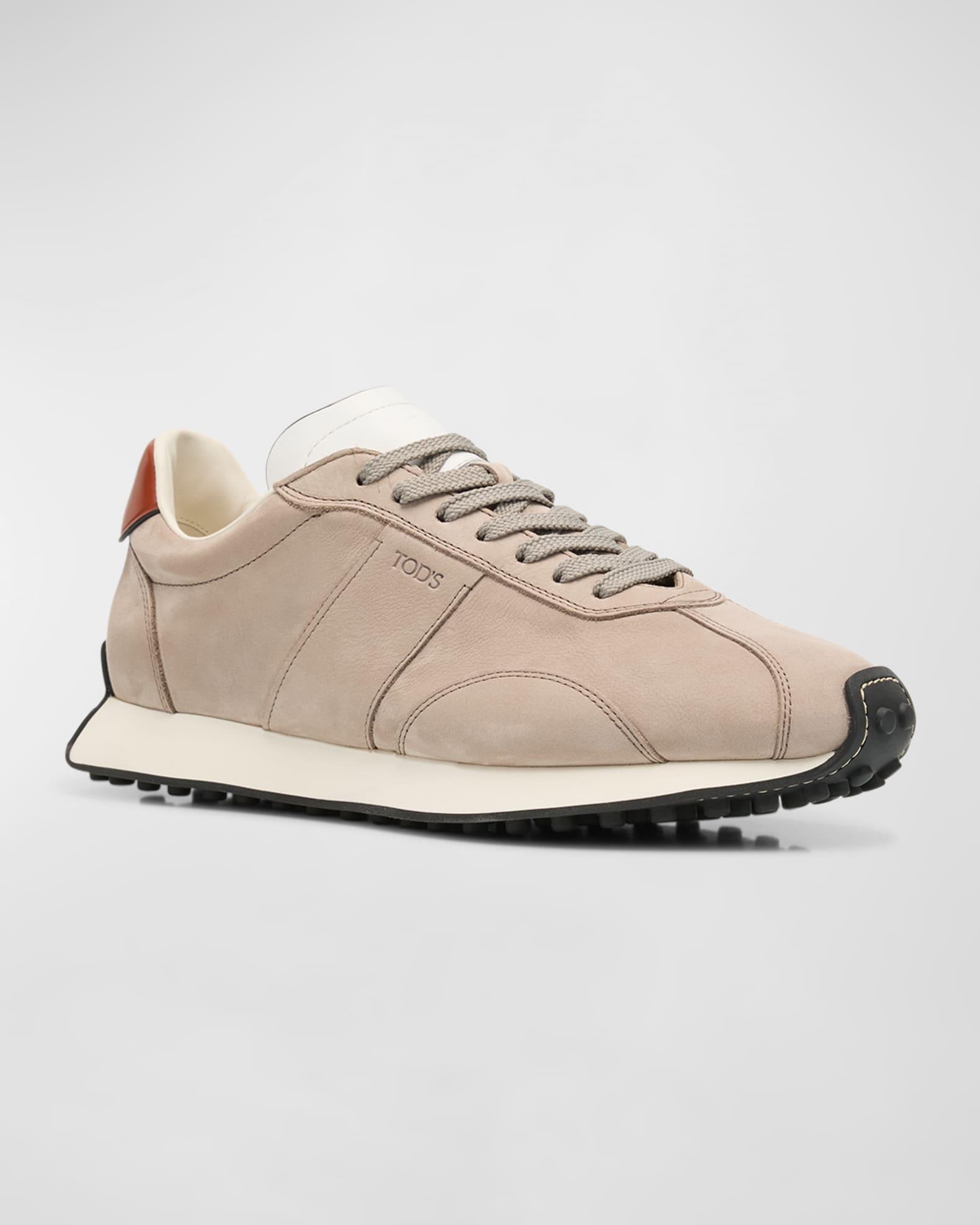 Men's T Vintage Suede and Technical Fabric Runner Sneakers Product Image