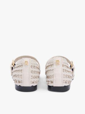 Woven Leather Mix Mary Jane Flat Product Image