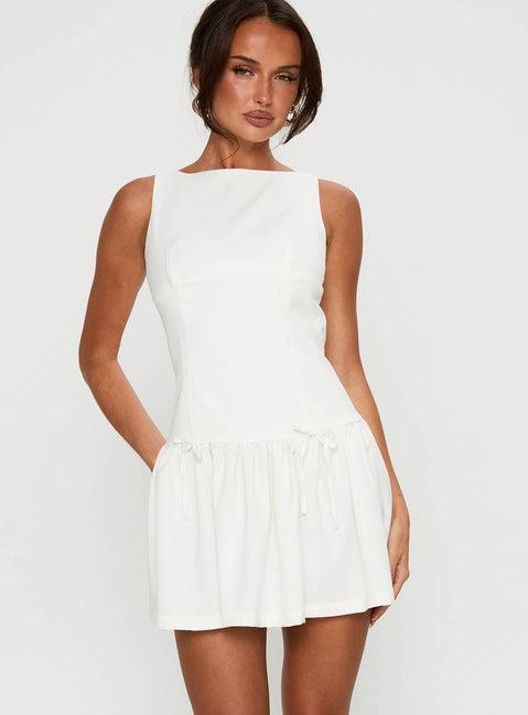 Milienne Mini Dress White Product Image