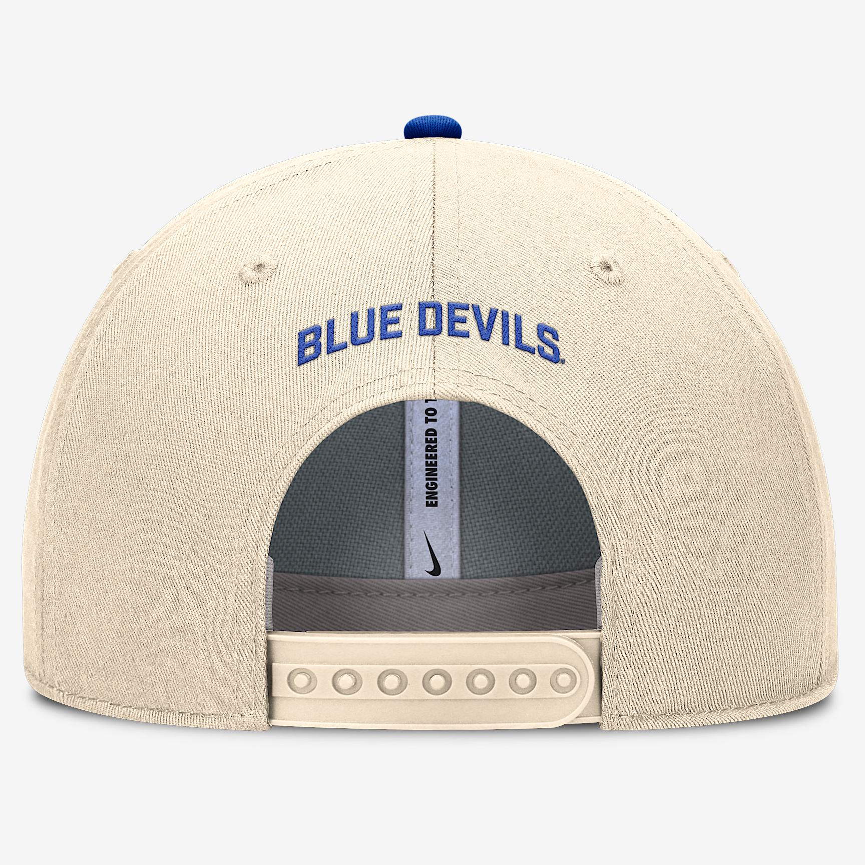 Duke Primetime Rise Men's Nike Dri-FIT College Trucker Adjustable Hat Product Image