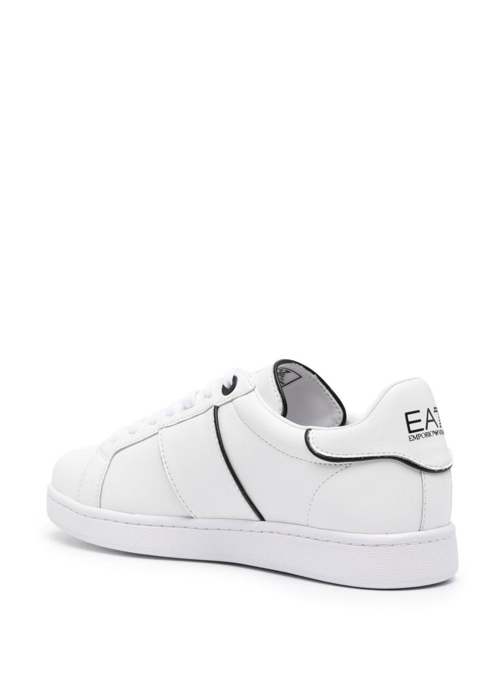logo-print leather sneakers Product Image