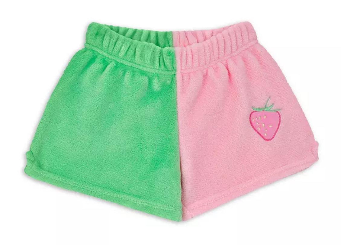 Strawberry Color Block Shorts Product Image