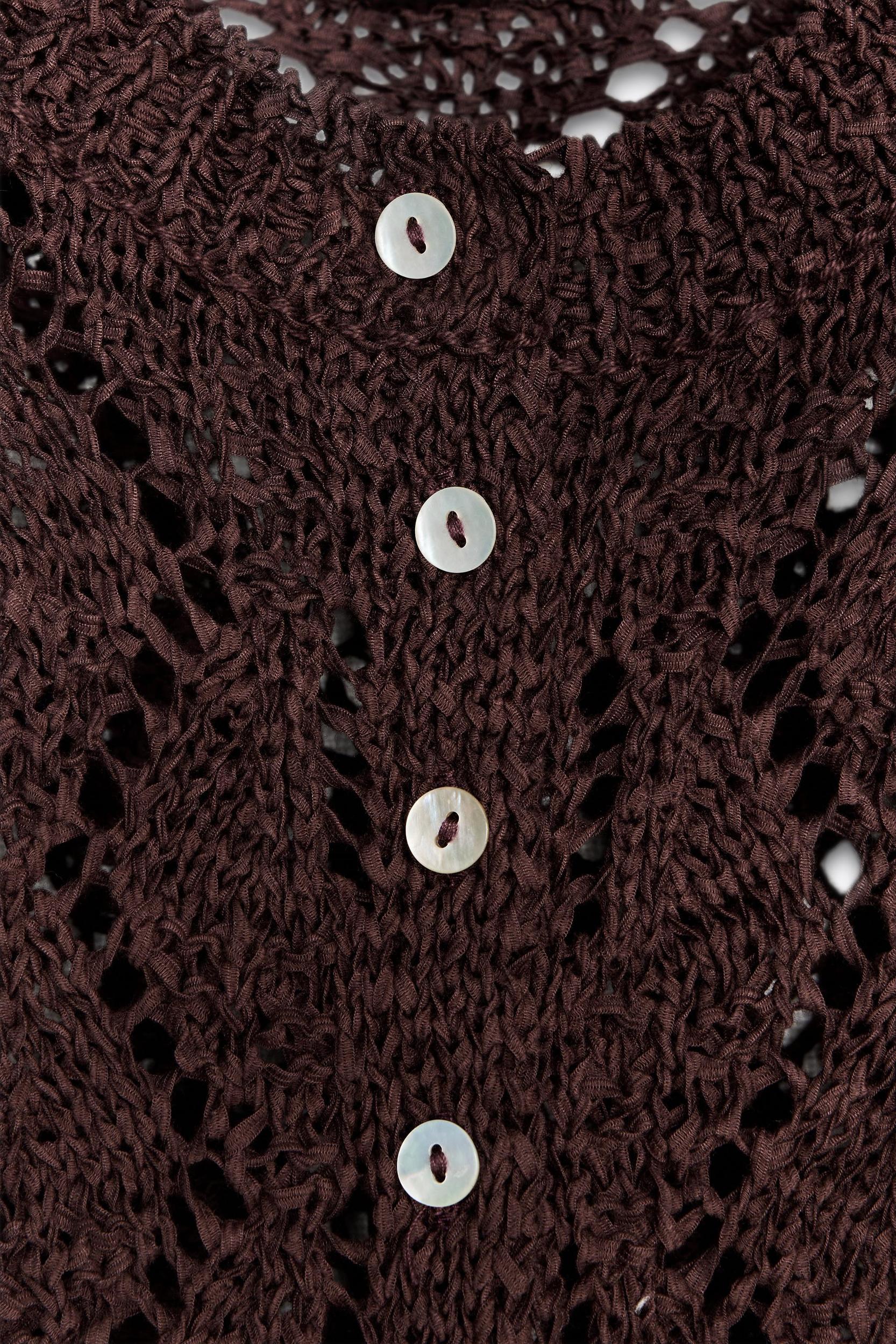 POINTELLE KNIT CARDIGAN Product Image