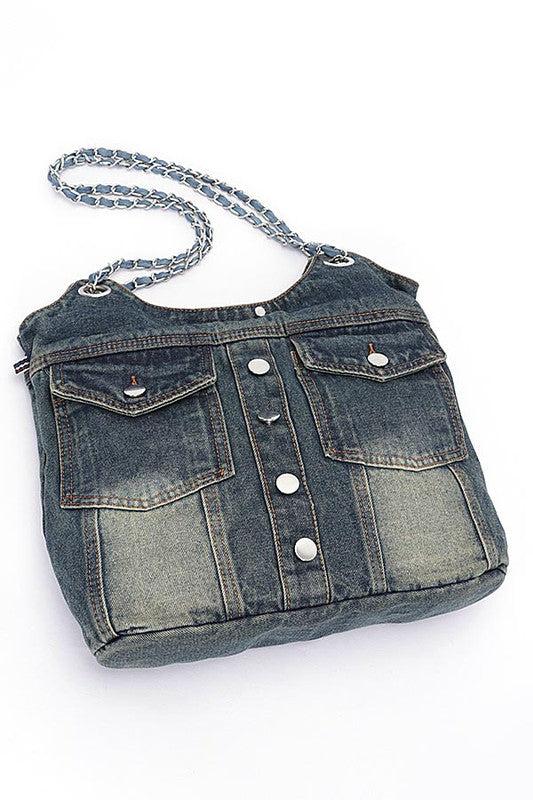 Vintage Denim Iconic Tote Bag Product Image