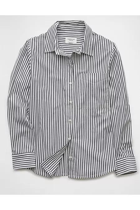 AE Long-Sleeve Button-Up Shirt Women's Product Image