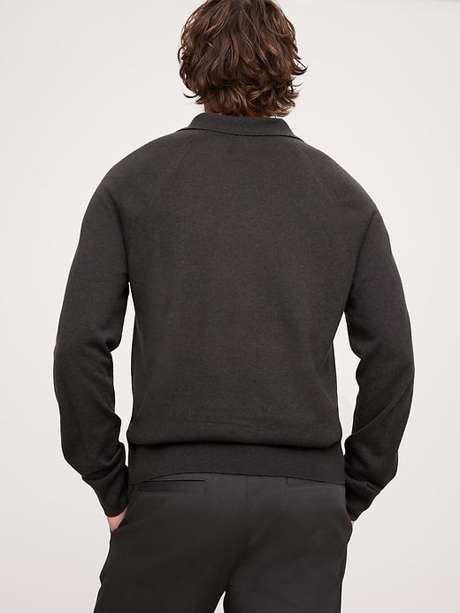 Cashmere-Silk Sweater Polo Product Image