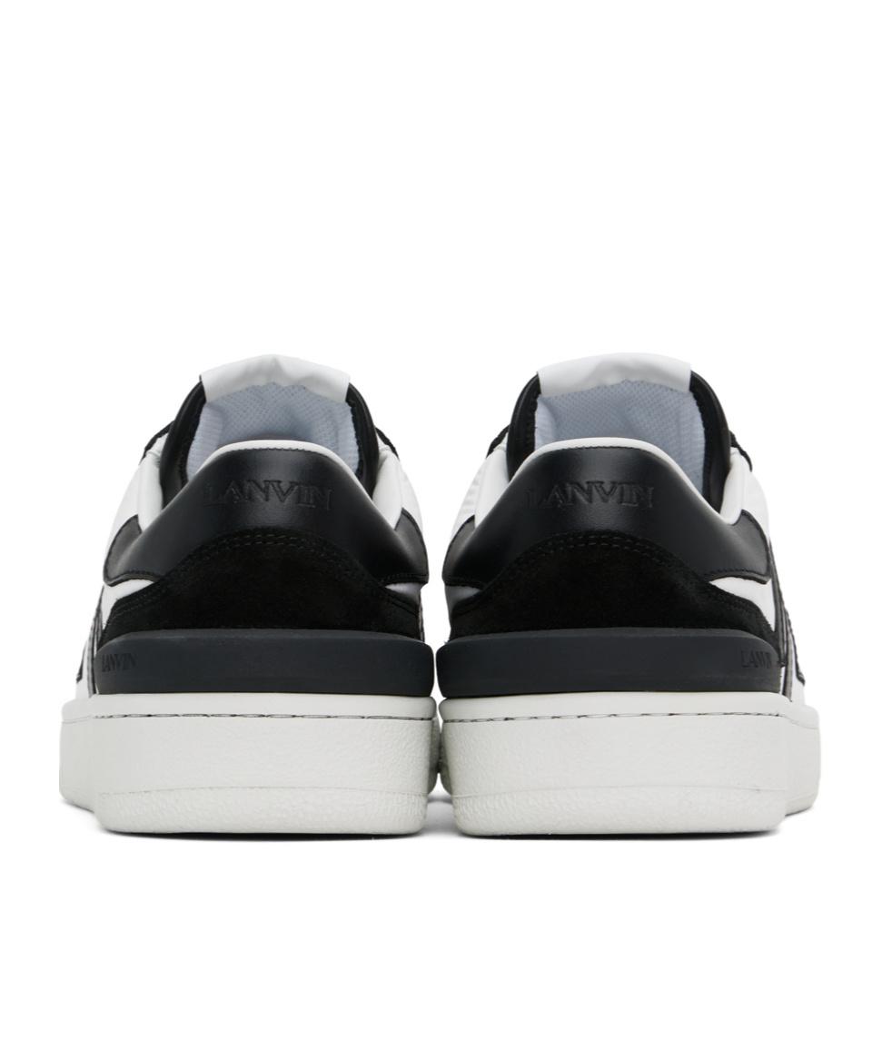 White & Black Clay Mesh Sneakers Product Image