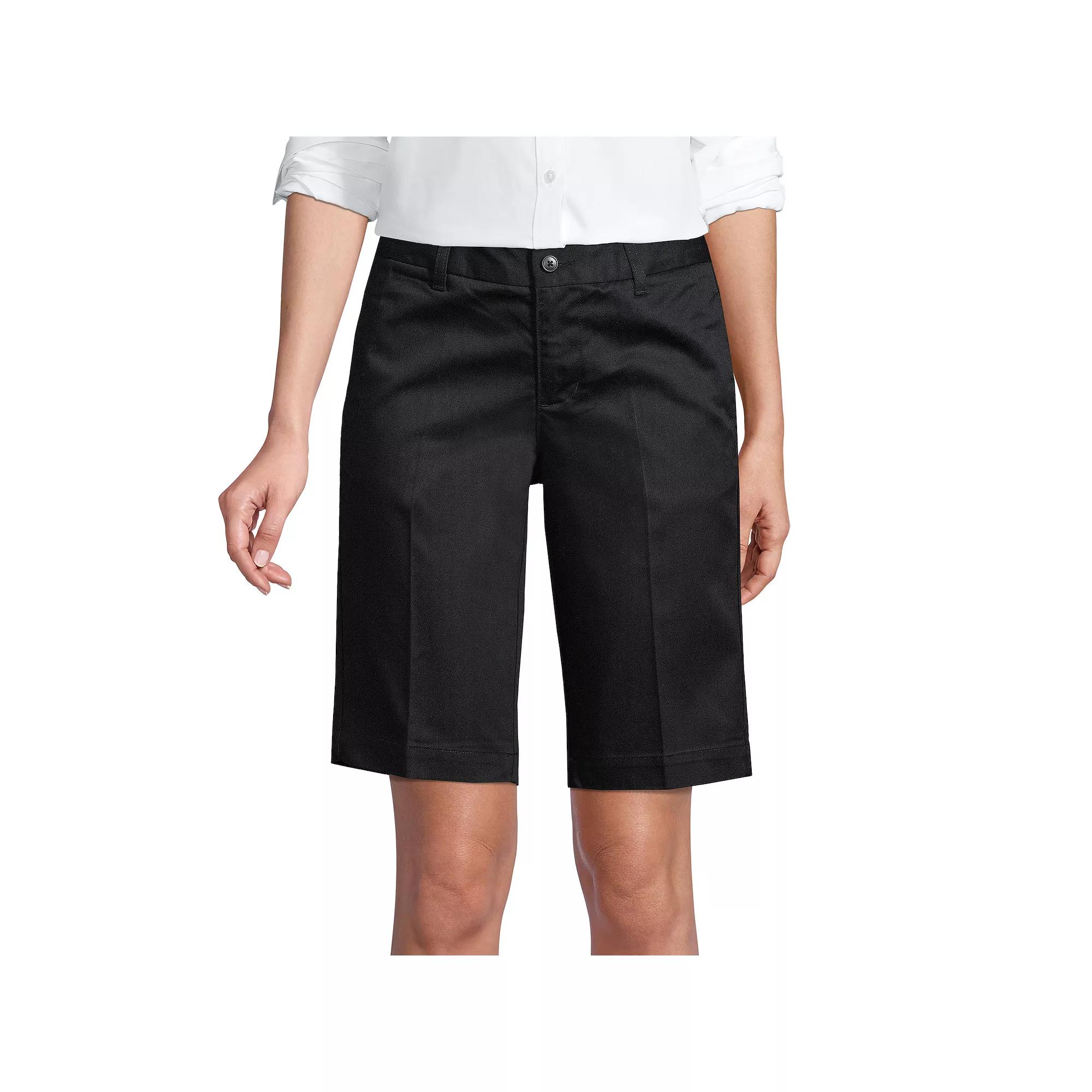 Women's Lands' End Front Blend Chino Shorts,  Product Image