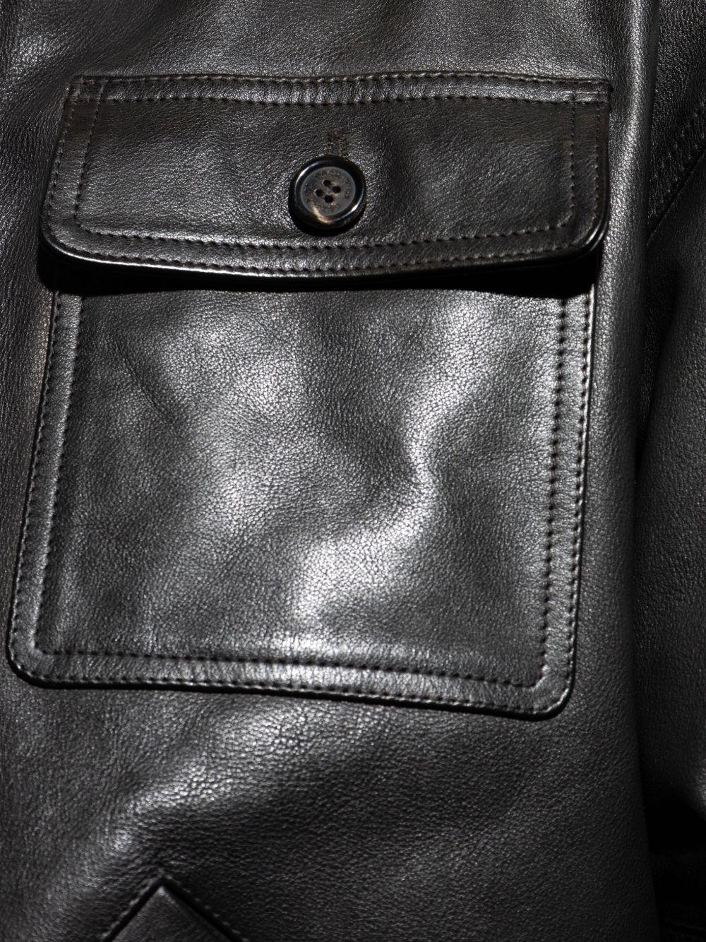 leather bomber jacket Product Image