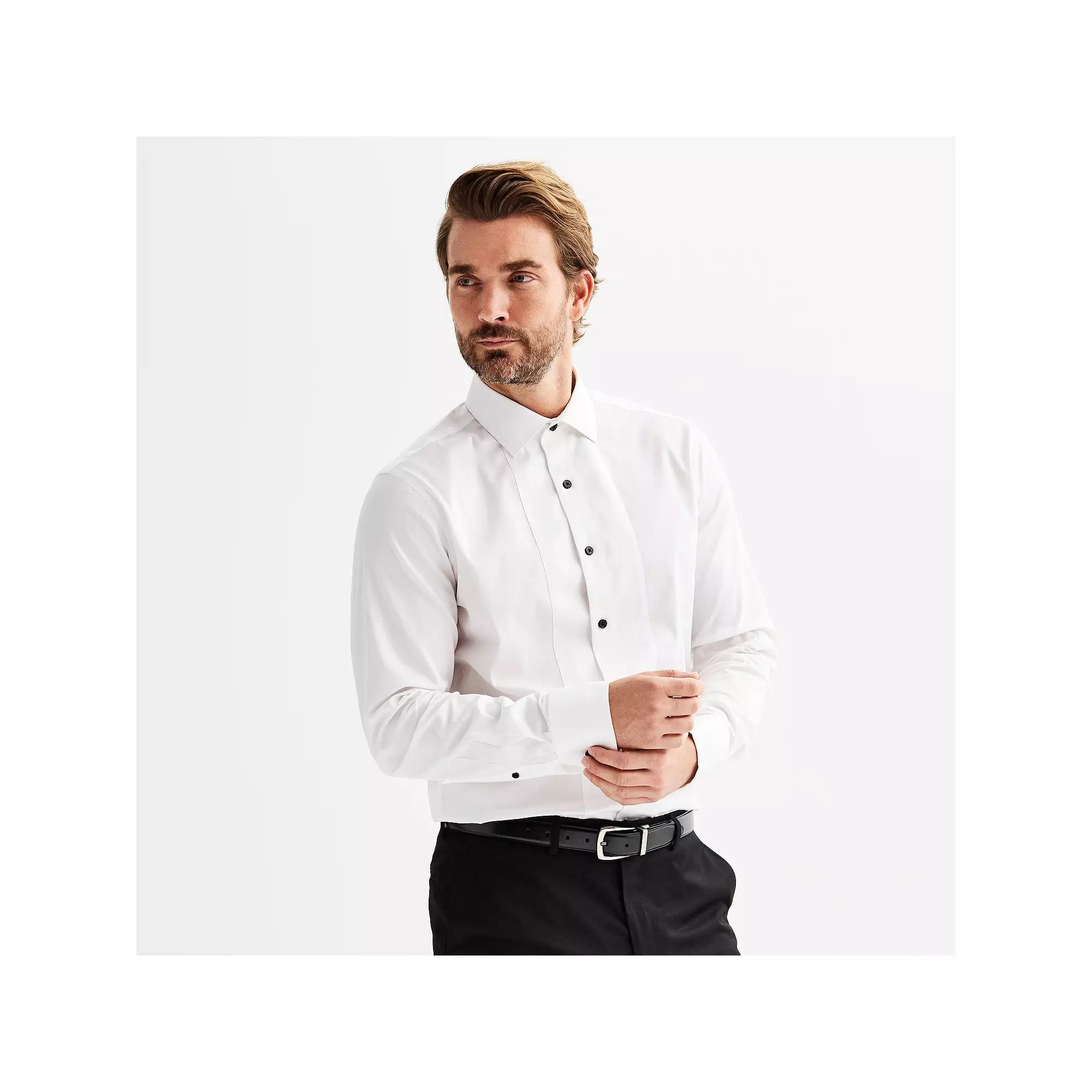 Men's Apt. 9® Slim-Fit Wrinkle Free Tuxedo Shirt, Size: XL-32/33, White Product Image