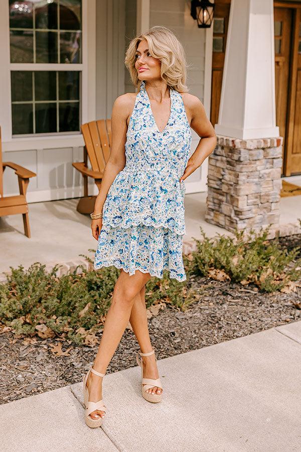 Radiant Blessings Eyelet Mini Dress Product Image