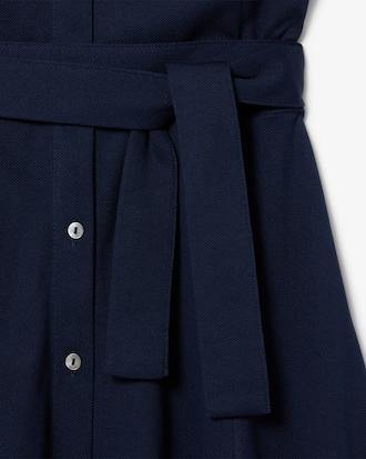 Flared Piqué Polo Dress Product Image