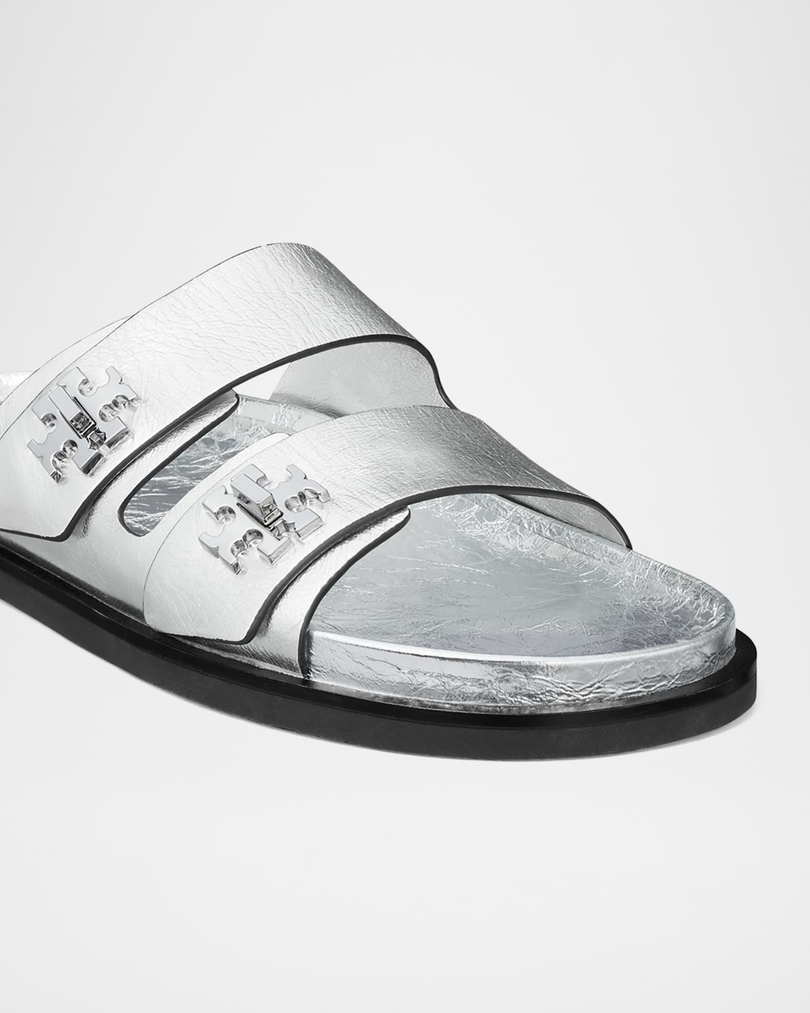Turnlock Metallic Leather Sport Slides Product Image