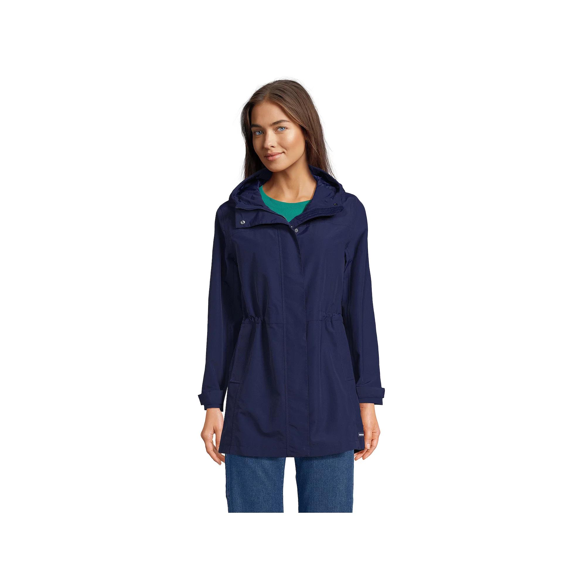 Women's Lands' End Classic Squall Hooded Raincoat,  Product Image