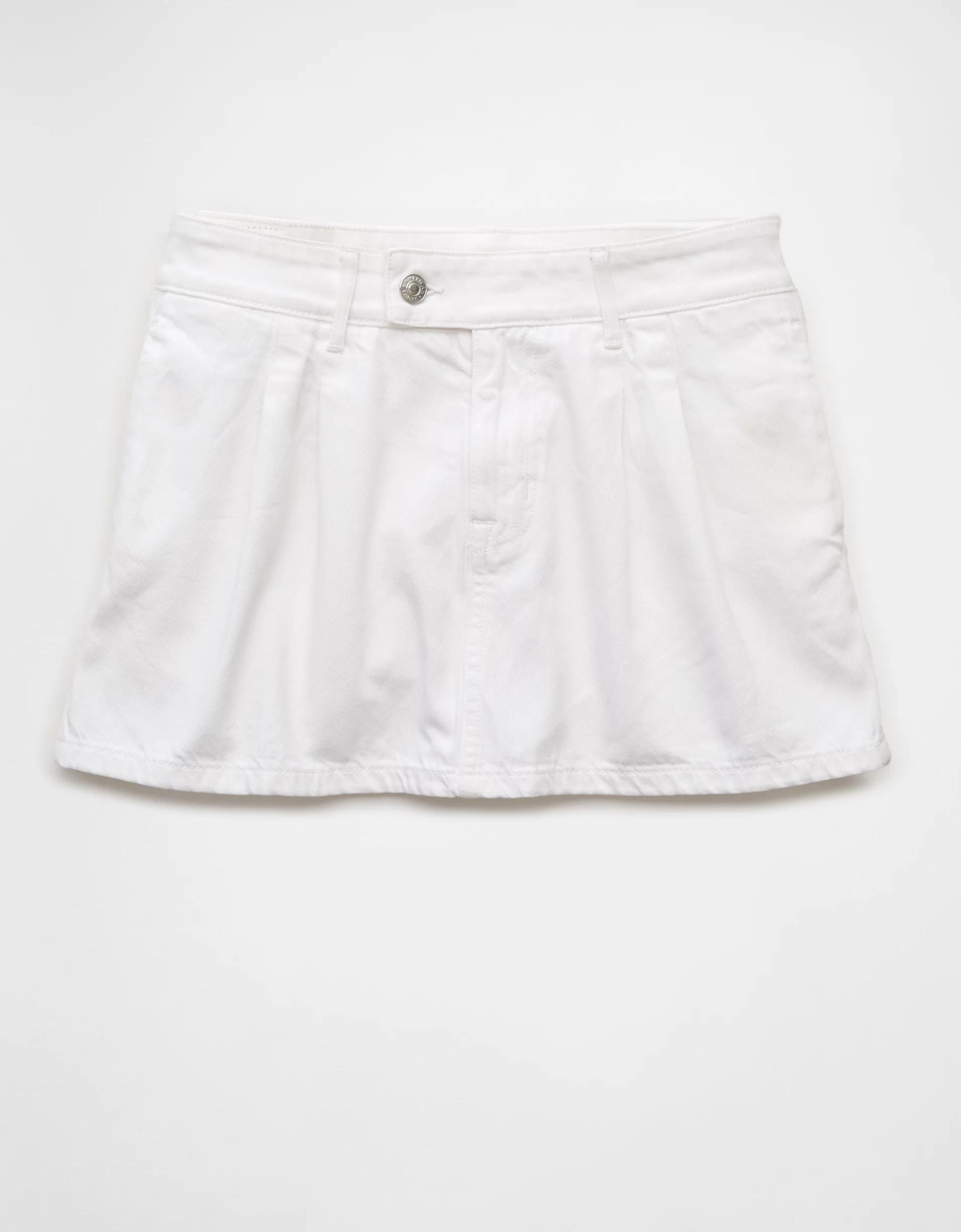 AE Low-Rise Denim Trouser Micro Skort Product Image