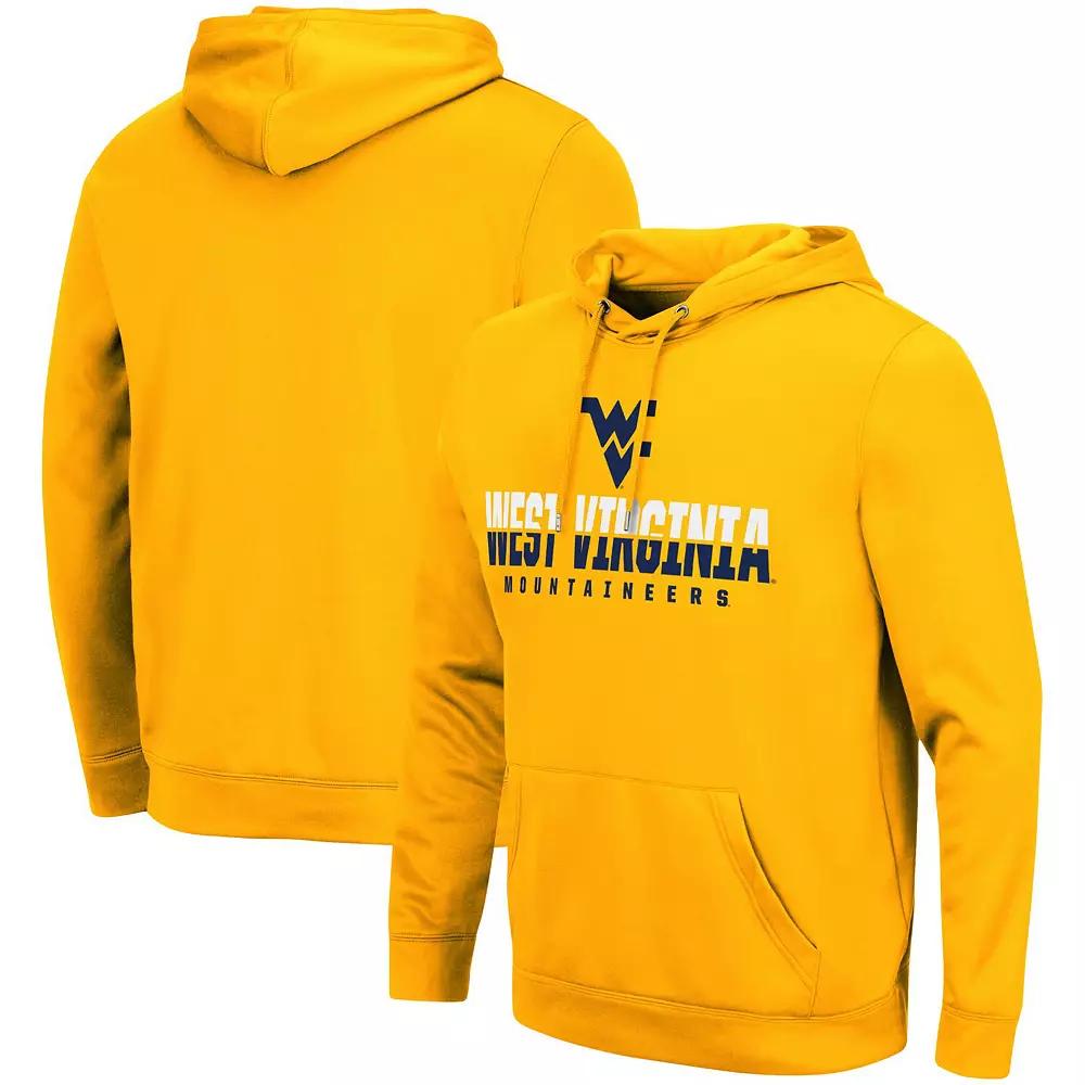 Men's Colosseum Gold West Virginia Mountaineers Lantern Pullover Hoodie, Size: Large Product Image