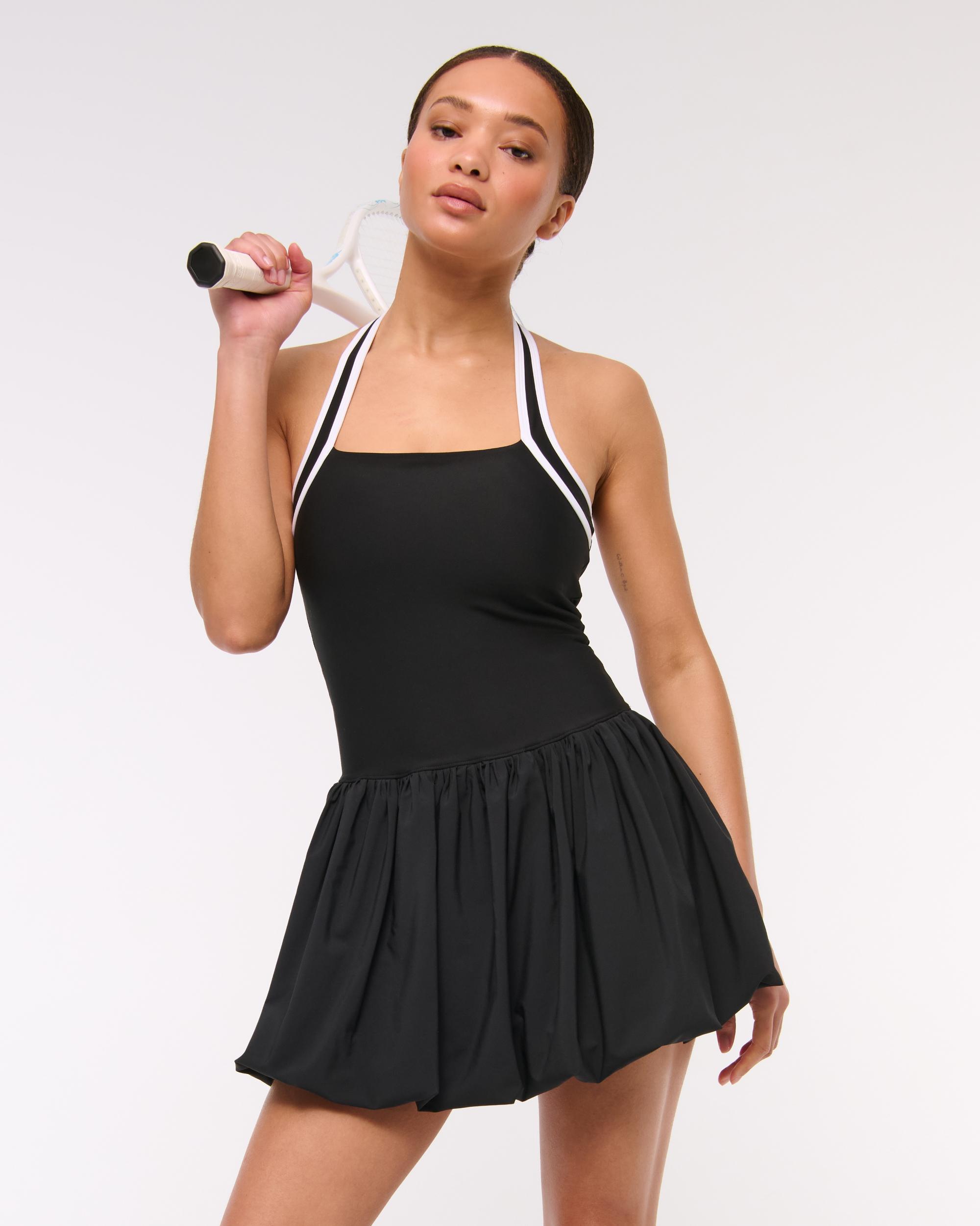 YPB motionTEK Halter Bubble Hem Mini Dress Product Image
