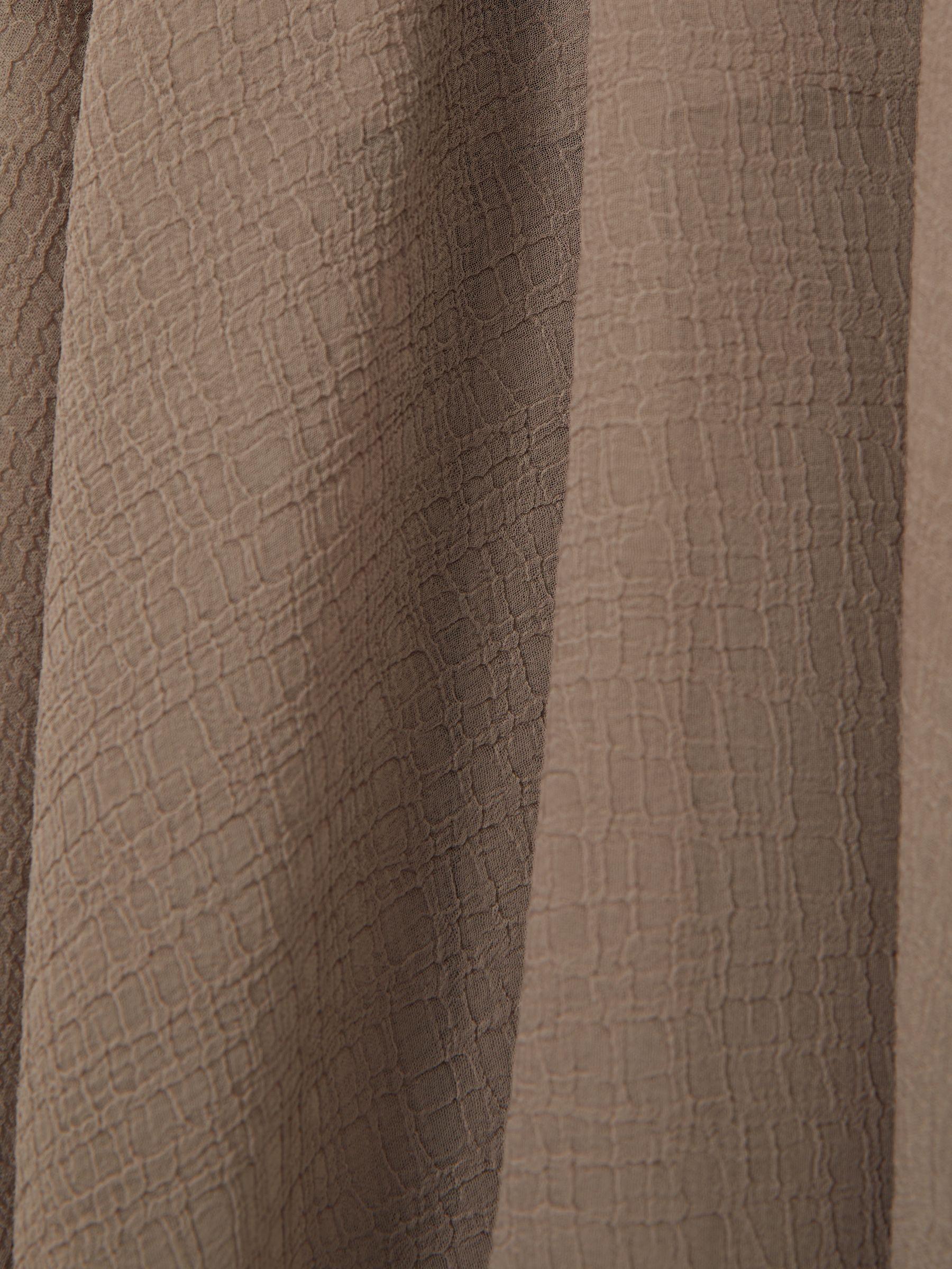 Sheer-Overlay High-Low Shorts in Mink Neutral Product Image