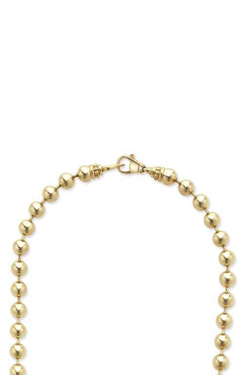 Lagos Mens 18K Yellow Gold Anthem Ball Chain Necklace, 20 - Exclusive Product Image