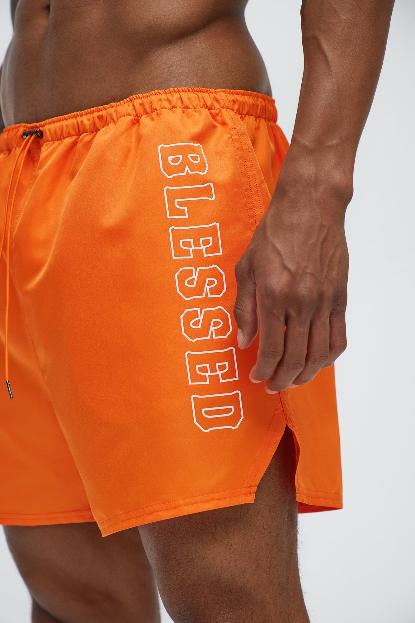 Blessed Swim Mid Trunk - Orange Product Image