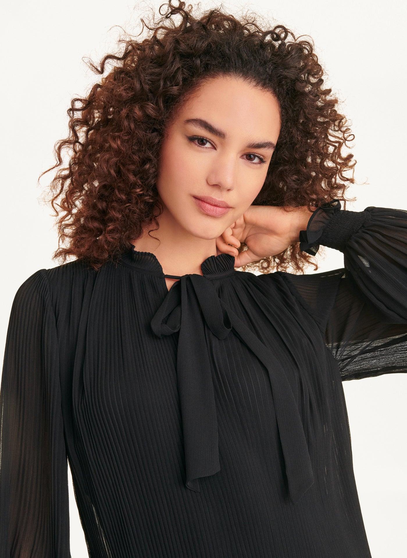 Pleated A Line Dress Product Image