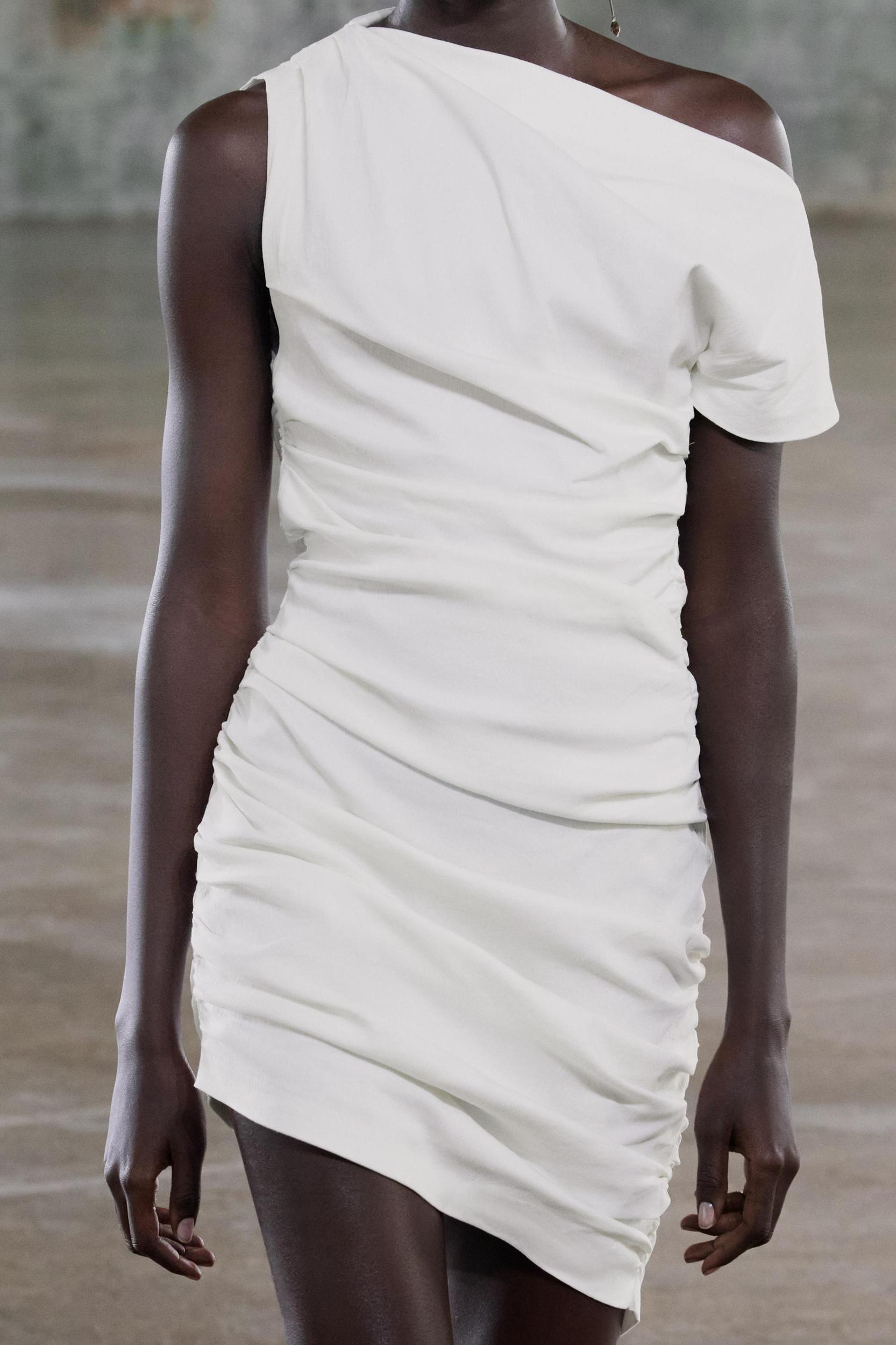 DRAPED MINI DRESS ZW COLLECTION Product Image