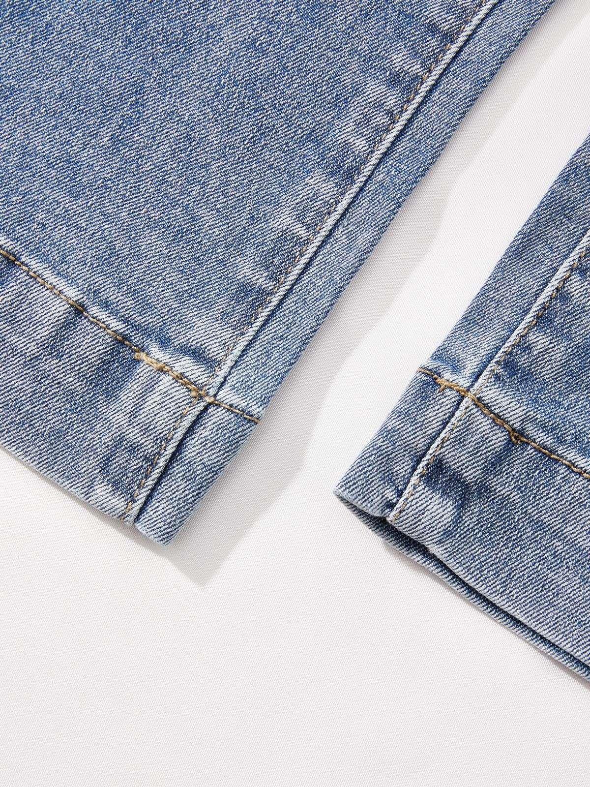 Mid Waist Washed Boyfriend Jeans Product Image