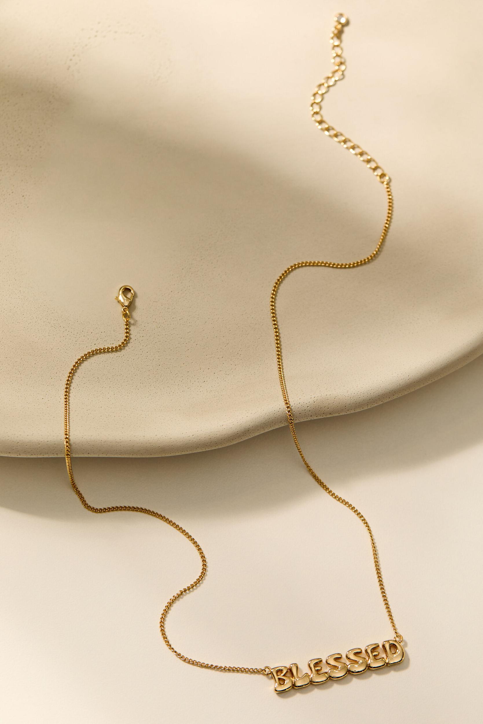 18K Gold Blessed Bubble Necklace Product Image