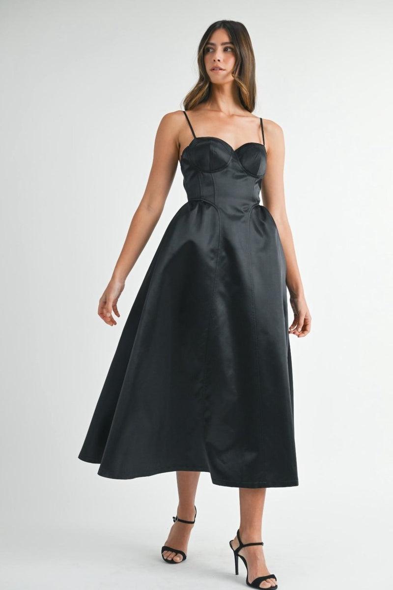 Taffeta Bustier Dress Product Image