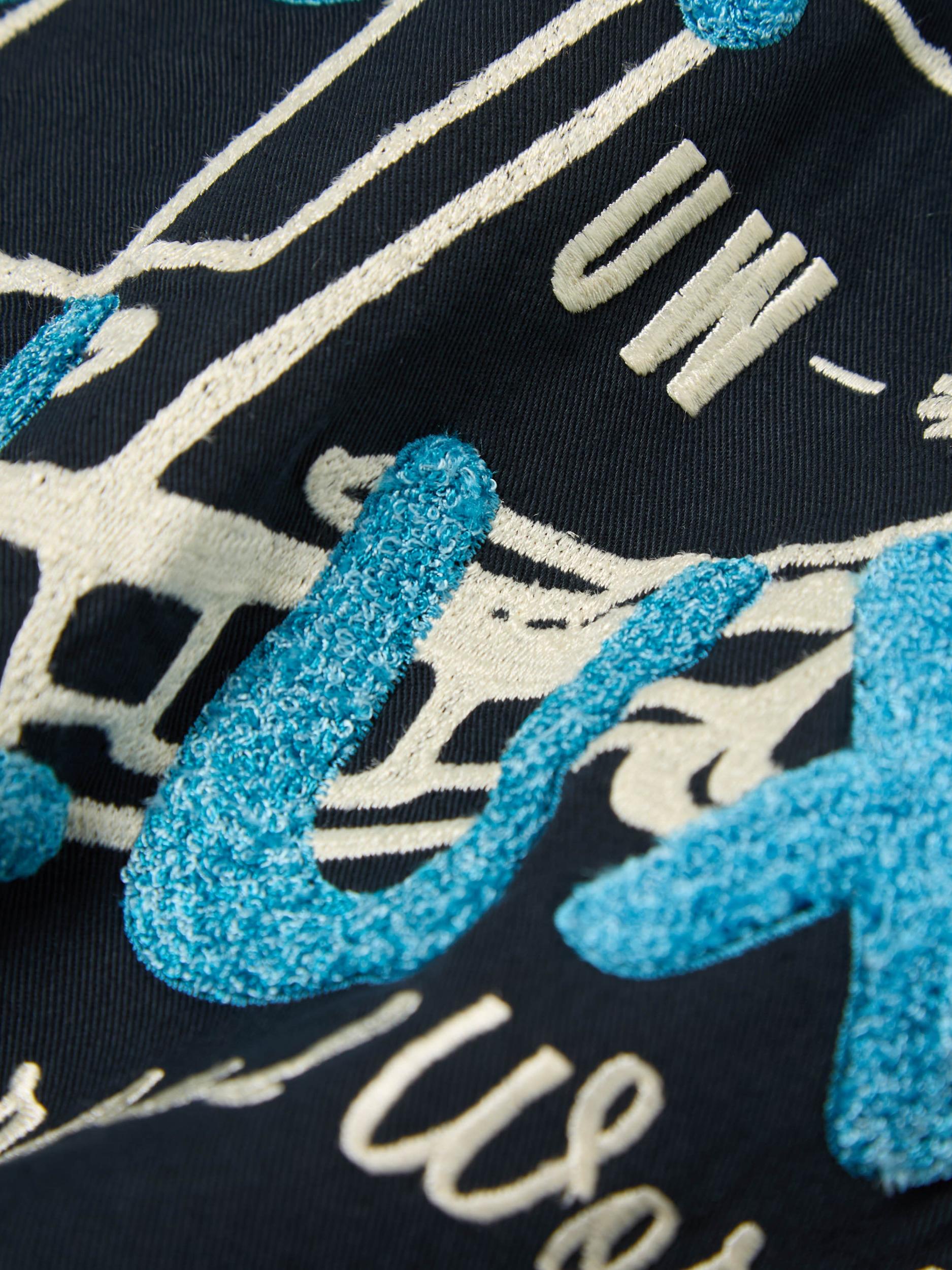 Universal Works Windcheater in Navy Embroidered Twill Product Image