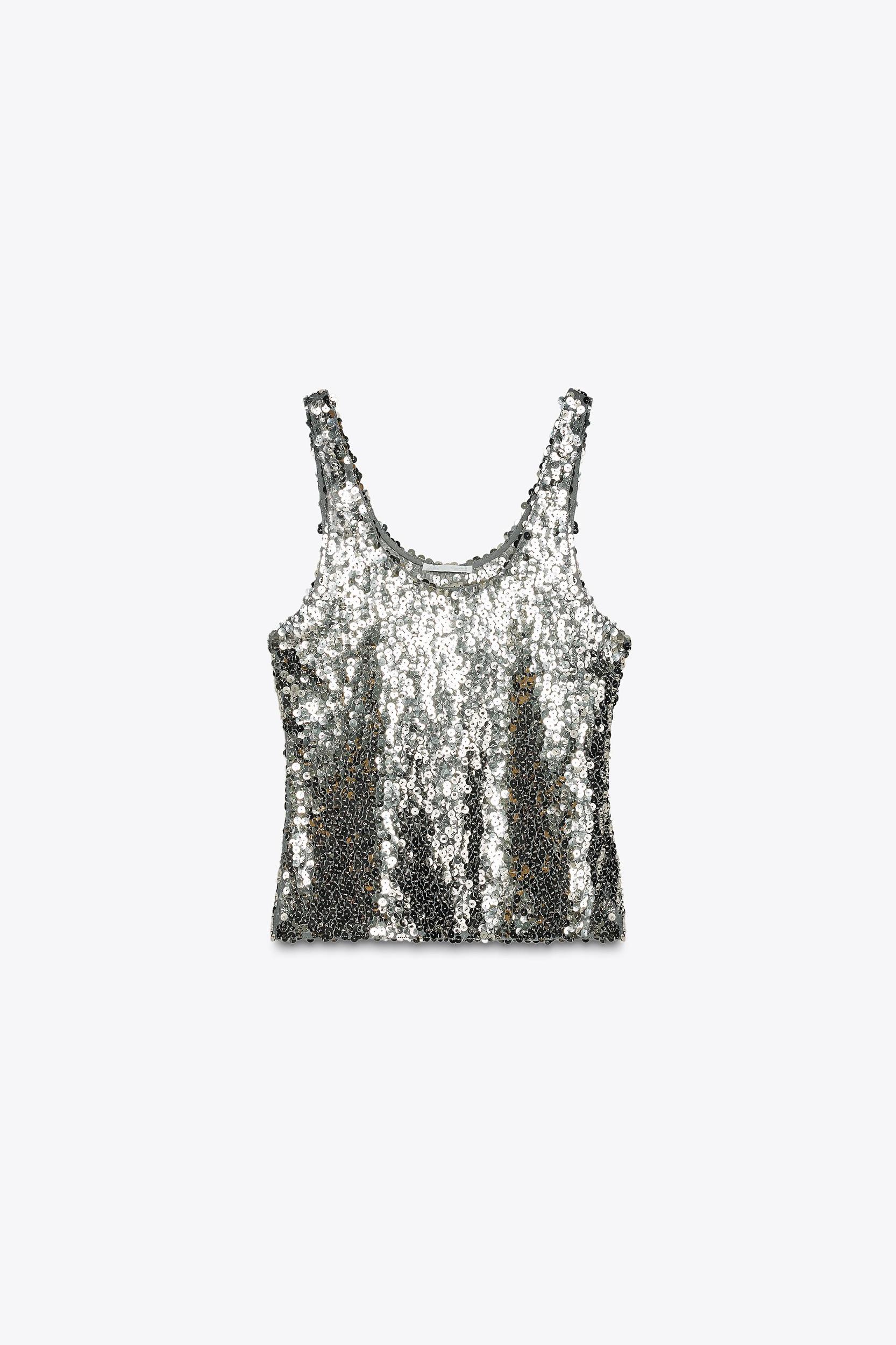 SEQUIN STRAP TOP Product Image