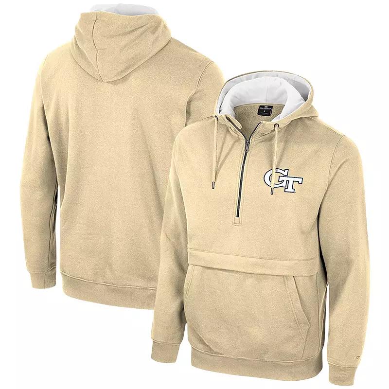 Men's Colosseum Gold Georgia Tech Yellow Jackets Team Half-Zip Pullover Hoodie, Size: Small, Nc2 Gold Product Image