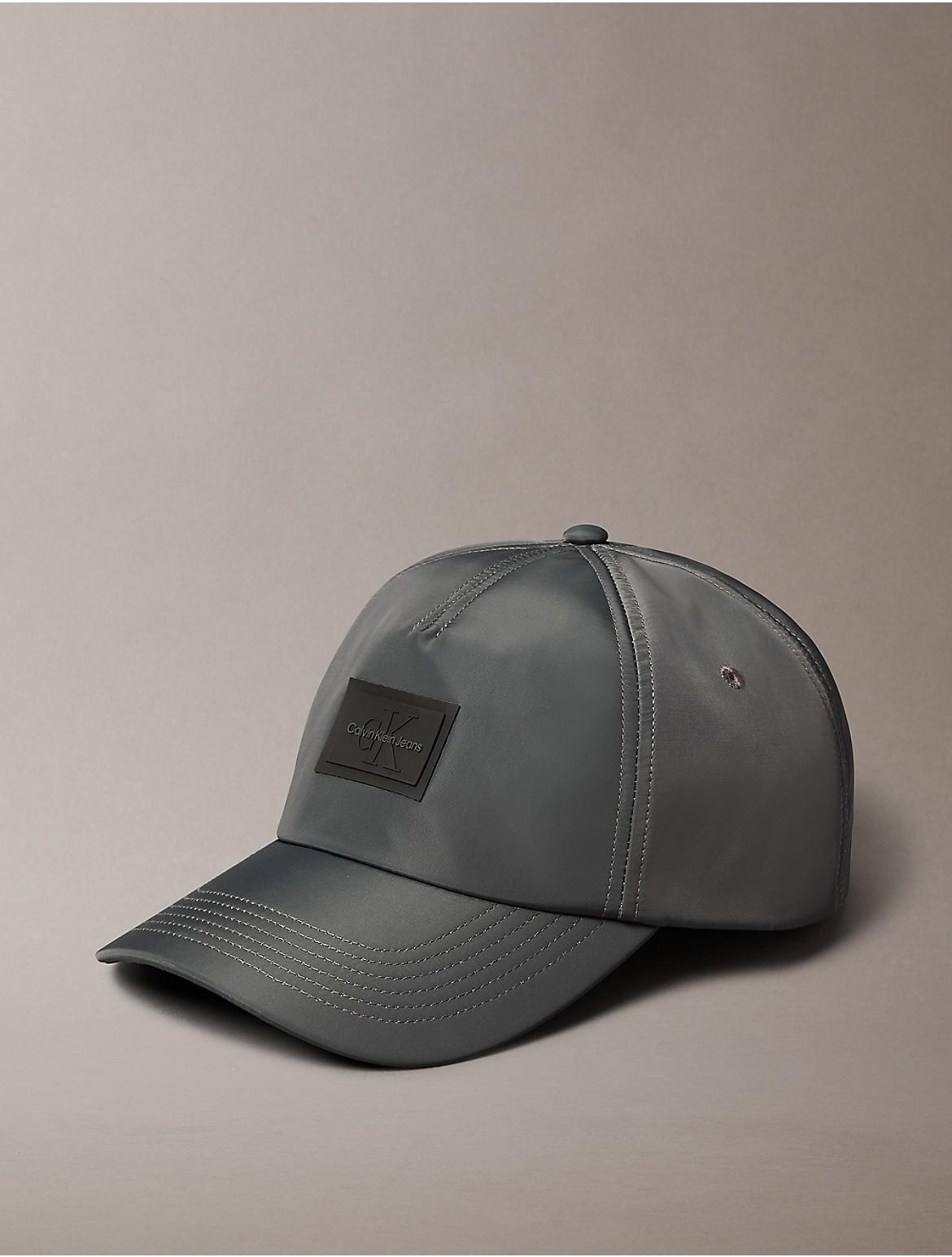 Calvin Klein Mens Monogram Logo Patch Baseball Cap - Grey Product Image