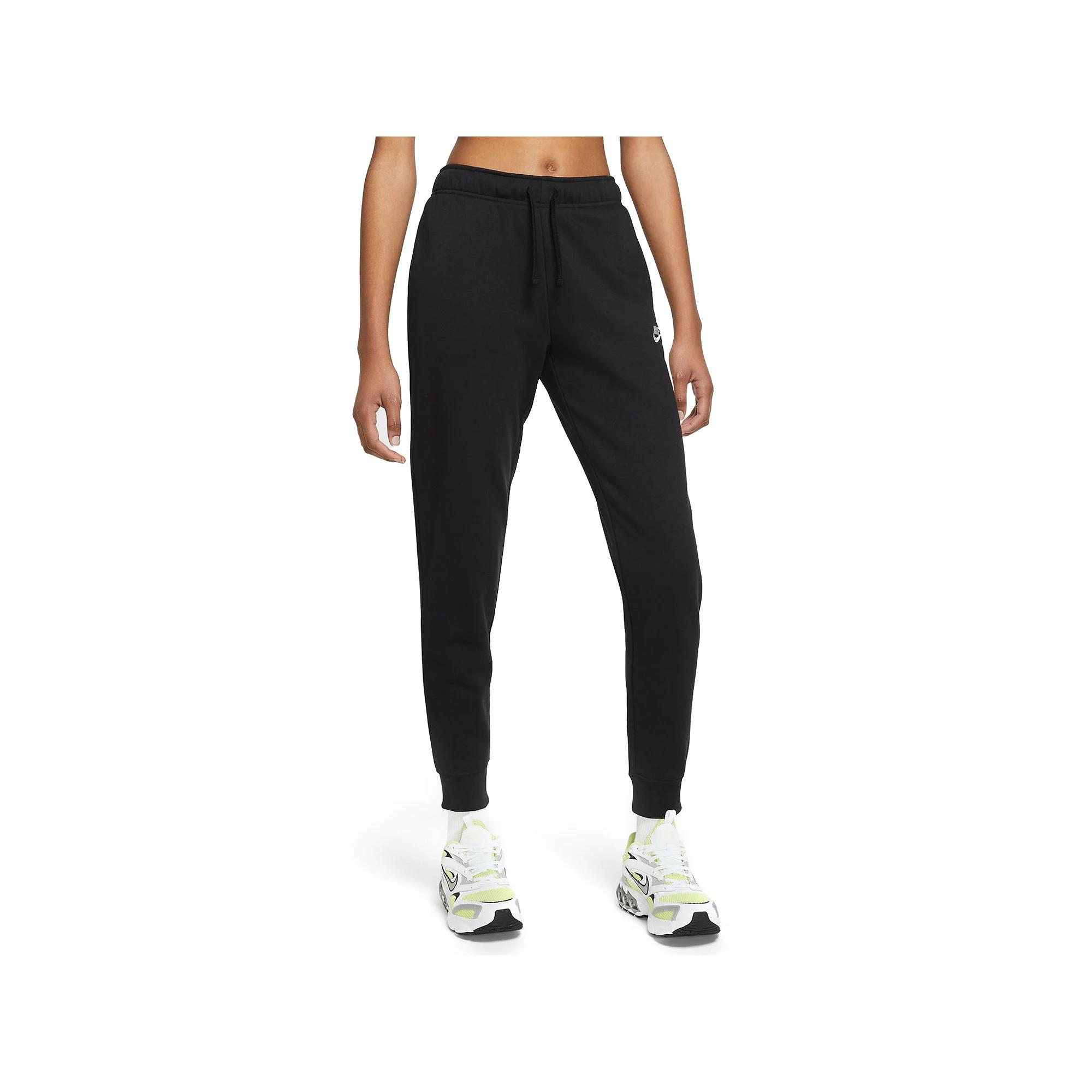 Womens Nike Sportswear Club Fleece Mid-Rise Jogger Pants | DQ5191-010 Product Image