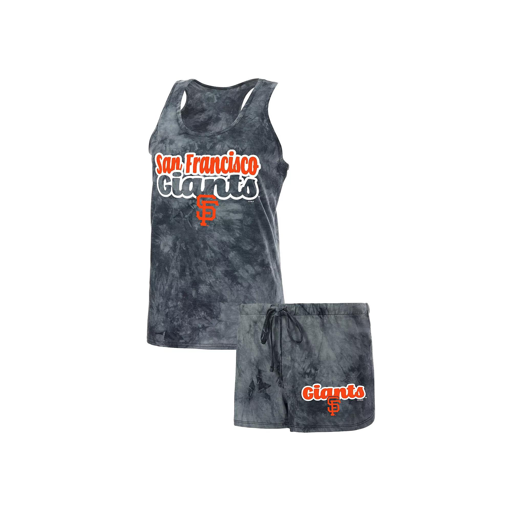 Women's Concepts Sport Charcoal San Francisco Giants Billboard Racerback Tank Top & Shorts Set,  Product Image