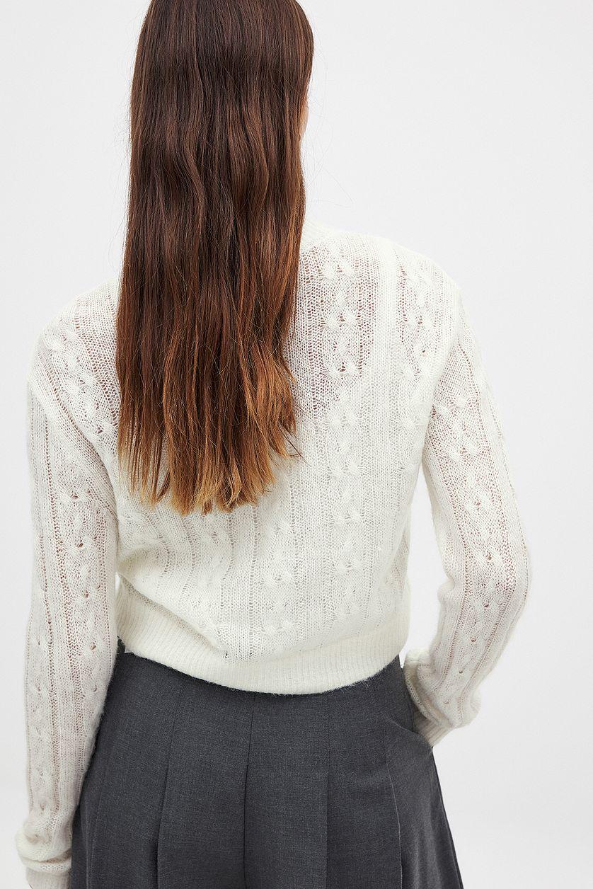 Knitted Cable Cardigan Product Image