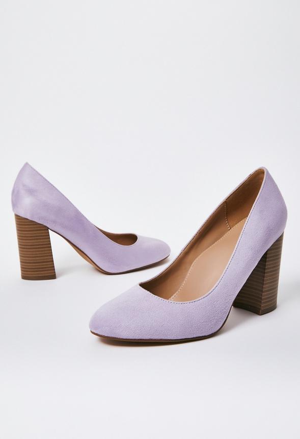 JustFab Margaux Platform Loafer Pump Womens Black/ White Size 8.5 Product Image