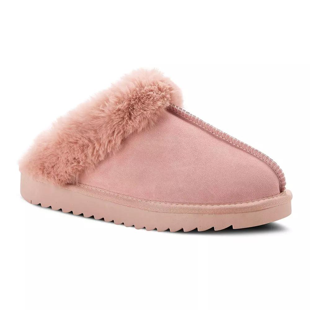 Flexus by Spring Step Lionheart Women's Faux-Fur Scuff Slippers, Size: 37, Pink Product Image