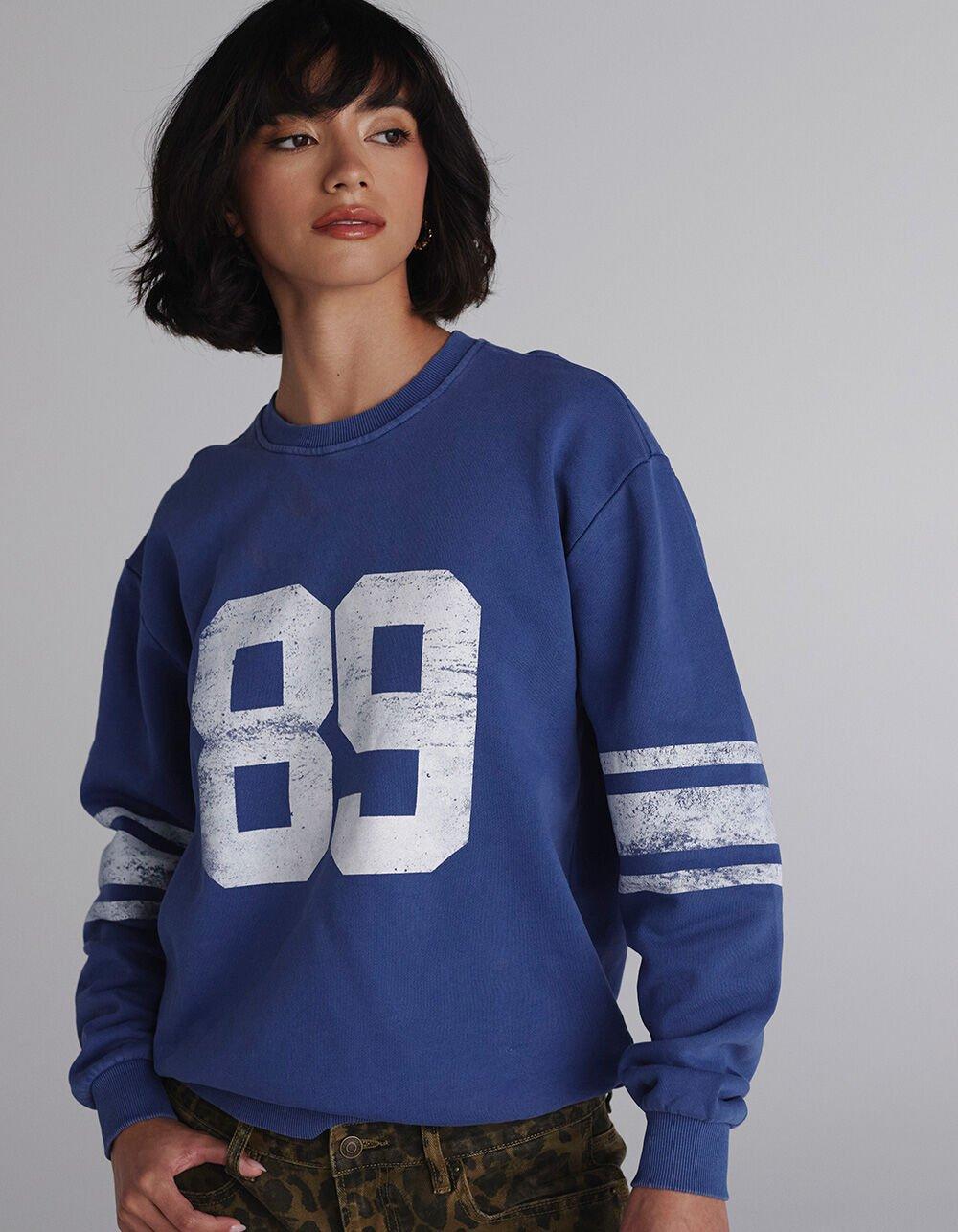 RSQ Womens 89 Crewneck Sweatshirt - NAVY Product Image