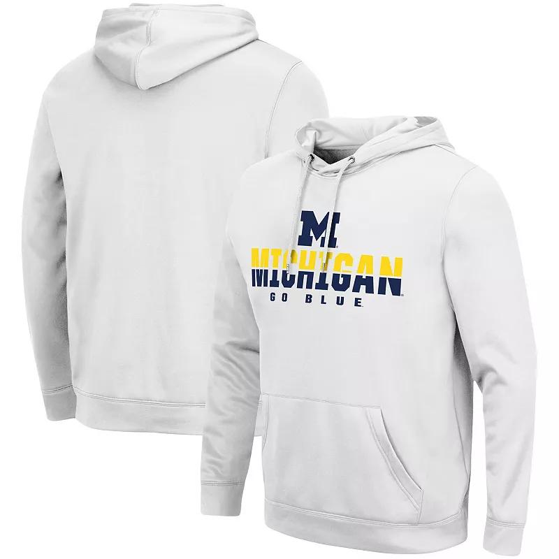 Men's Colosseum White LSU Tigers Lantern Pullover Hoodie,  Product Image