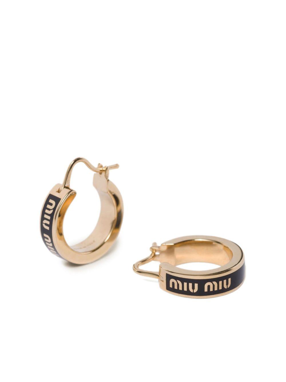 enamel hoop earrings Product Image