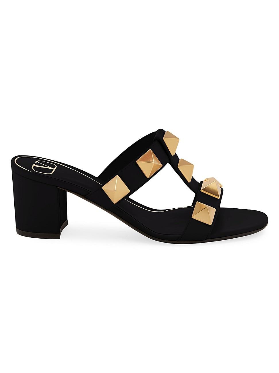 Womens Roman Stud Leather Mules Product Image